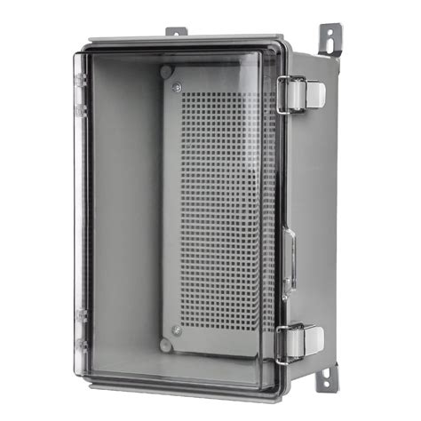 electrical box hinged cover|clear plastic weatherproof hinged covers.